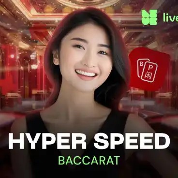 Hyper Speed Baccarat casino game by Evolution – featured logo at Tower Casino