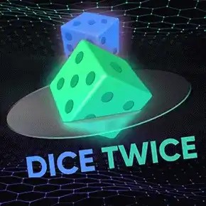 Official Crash Games logo: Dice Twice by Turbo Games at Tower Casino