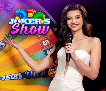 Official Live Dealer logo: Joker’s Show by Skywind Group at Tower Casino