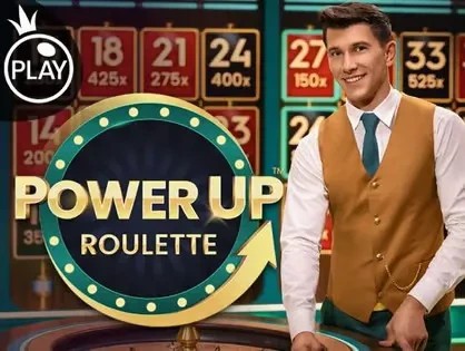 Try Power UP Roulette slot by Pragmatic Play on towercasino.win – logo image
